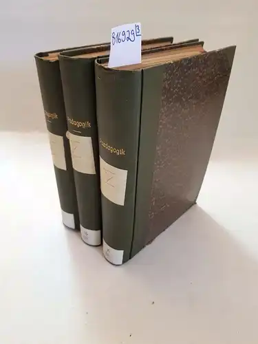 Hunziker, O. und Henry Varley: Pädagogische Schriften. Konvolut aus 35 Heften in 3 Bänden, 1829-1910. 