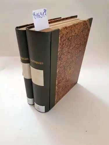 Tücking, Karl: Geschichte der Gymnasien. Konvolut aus 12 Heften in 2 Bänden. 1863-1906. 