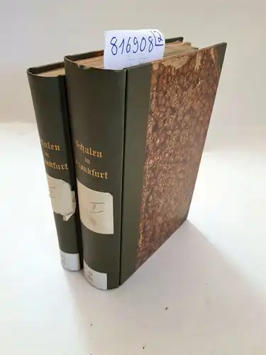 Bagge, C. W. G: Schulen in Frankfurt. Einladungsschriften und Verzeichnisse von 1831 1881. Konvolut aus 27 Heften
 Bürger  und Realschule der israelitischen Gemeinde, Gymnasium.. 