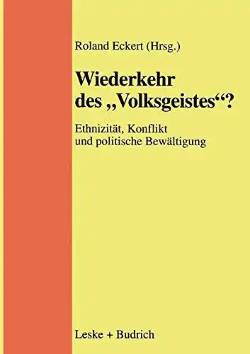 Eckert, Roland: Wiederkehr des "Volksgeistes"?. 