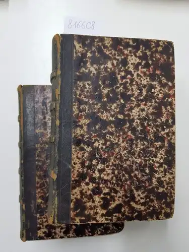 Rose, Heinrich: Ausführliches Handbuch der Analytischen Chemie. Erster und Zweiter Band (komplett). Mit in den Text eingedruckten Holzschnitten. [1851, Halbleder]. 