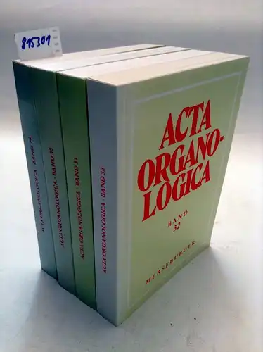Reichling, Alfred (Hrsg.): Acta Organologica Band 29 bis 32 - 4 Bände. 