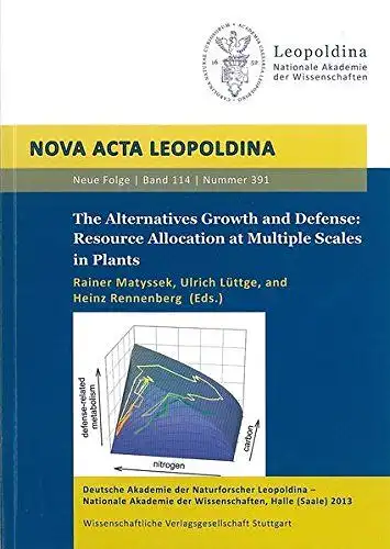 Rainer, Matyssek: The Alternative Growth and Defense: Resource Allocation at Multiple Scales in Plants: Internationales Leopoldina-Symposium (Nova Acta Leopoldina - Neue Folge). 