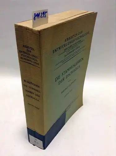 Gutmann, Bruno: Die Stammeslehren der Dschagga - 2. Band (von 3)
 Arbeiten zur Entwicklungspsychologie, sechzehntes Stück. 