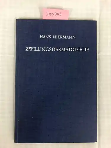 Niermann, Hans: Zwillingsdermatologie: Eine Studie über den Erblichkeitsgrad bei 89 Hautkrankheiten nach Untersuchung von 370 Zwillingspaaren. 