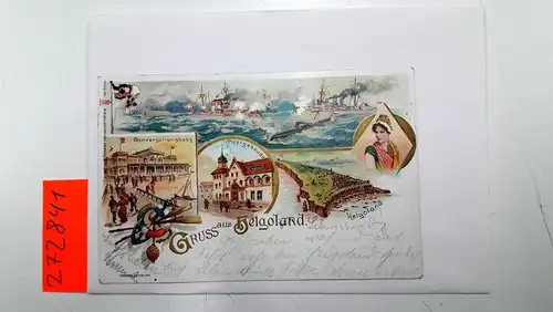 Postkarte: Gruss aus Helgoland. 