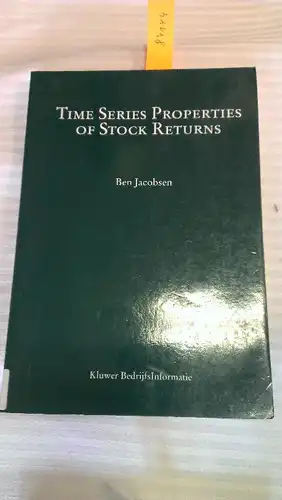 Jacobsen, Ben: Time Series Properties of Stock Returns (Broschiert). 