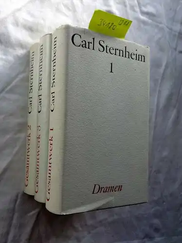 Sternheim, Carl: Gesamtwerk Band 1-3: Dramen. 