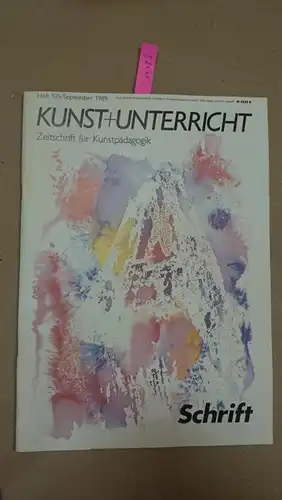 Klett Verlag: Kunst + Unterricht Heft 135 September 1989 (Broschiert). 