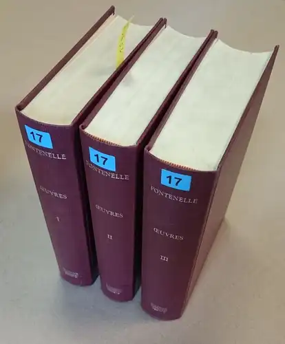 Fontenelle: Oeuvres complètes : 3 volumes. 
