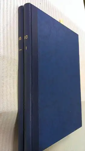 Kirchhoff, Adolph: Inscriptiones Atticae Euclidis Anno Vetustiores. Consilio et auctoritate Academiae Litterarum Regiae Borussicae edidit Adolphus Kirchhoff. [Inscriptiones Graecae. Volumen I + Supplement]. 