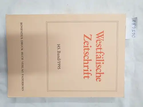 Verein für Geschichte und Altertumskunde Westfalens (Hrsg.): Westfälische Zeitschrift : 145. Band 1995 
 (Zeitschrift für Vaterländische Geschichte und Altertumskunde). 