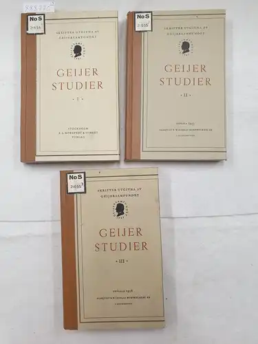 Skrifter Utgivna Av Geijersamfundet (Hrsg.): Geijerstudier (3 Bände). 
