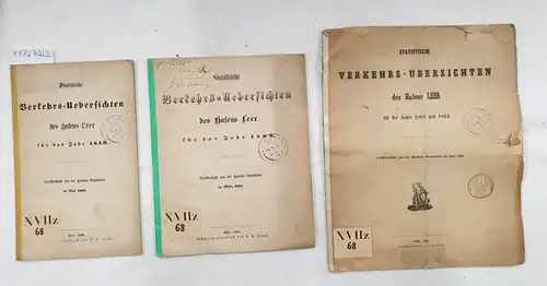 Handels-Deputation: Statistische Verkehrs-Uebersichten des Hafens Leer für das Jahr 1859, 1860, 1863 und 1864 : 3 Hefte. 