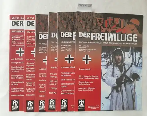 Munin Verlag (Hrsg.): Der Freiwillige : 56. Jahrgang : 2010 : Heft 1/2-11/12 : Komplett in 6 Heften. 