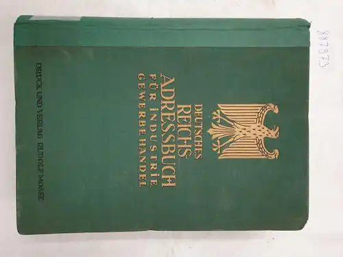 Druck und Verlag Rudolf Mosse (Hrsg.): Deutsches Reichs-Adressbuch für Industrie, Gewerbe, Handel 1933 (Band II) 
 Adressband: Anhalt, Braunschweig, Bremen, Hamburg, Lübeck, Hannover, Schleswig-Holstein, Freistaat Sachsen, Provinz Sachsen. 