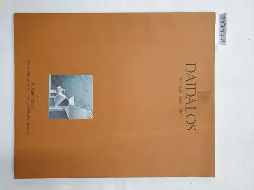 Auer, Gerhard und Ulrich Conrads (Hrsg.): Daidalos : Architektur Kunst Kultur : Nr. 25 : 1987 : Die verführerische Zeichnung / Seductive Drawing 
 (Text in Deutsch und Englisch). 