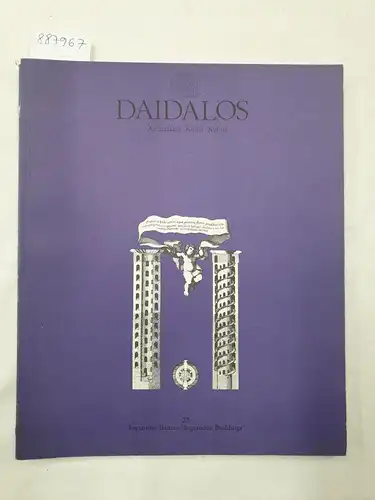 Auer, Gerhard und Ulrich Conrads (Hrsg.): Daidalos : Architektur Kunst Kultur : Nr. 22 : 1986 : Ingeniöse Bauten / Ingenious Buildings 
 (Text in Deutsch und Englisch). 