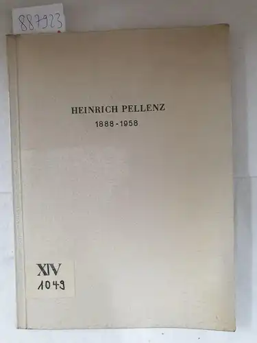 Industrie- und Handelskammer zu Köln (Hrsg.): Heinrich Pellenz 1888-1958 
 (Festschrift zum 70. Geburtstag von H. Pellenz und 100-jährigen Bestehen des Familienunternehmens). 