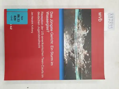 Kolberg, Jan Hendrik: Das Jüngste Gericht - Ein Sturm im Wasserglas? 
 Rezeption der US-amerikanischen Teen-Courts im deutschen Jugendstrafrecht. 