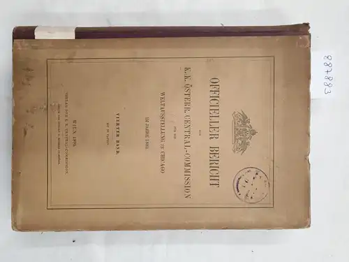 Littrow, Hermann von und Johann Sahulka: Officieller Bericht der K.K. Österr. Central-Comission für die Weltausstellung in Chicago : Band IV 
 Das Eisenbahnwesen ... / Die Elektrotechnik auf der Weltausstellung in Chicago 1893. 