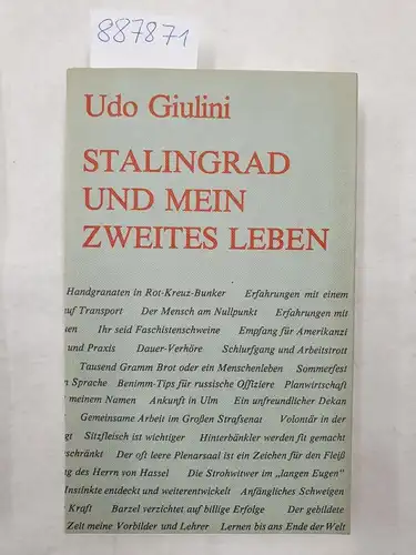 Giulini, Udo: Stalingrad und mein zweites Leben : Begegnungen. Erlebnisse, Eindrücke. Erfahrungen. 