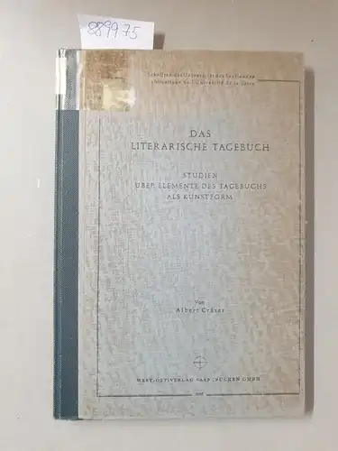 Gräser, Albert: Das literarisches Tagebuch - Studien über Elemente des Tagebuchs als Kunstform
 (= Schriften der Universität des Saarlandes). 