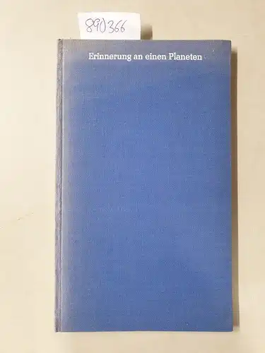 Kunert, Günter: Erinnerung an einem Planeten. Gedichte aus fünfzehn Jahren. 