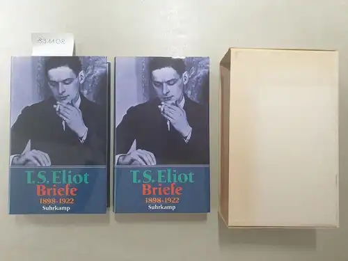Eliot, T.S: Briefe 1898-1922, hrsg. von Valerie Eliot, aus dem Englischen von Wolfgang Held (2 Bände). 