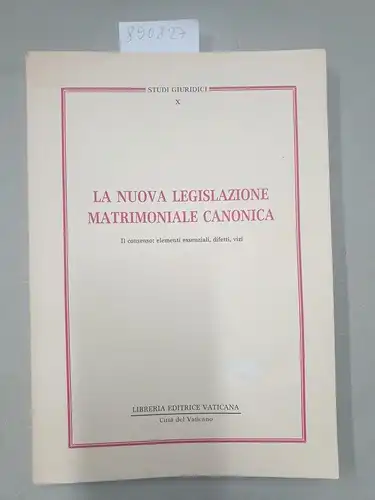 Felice, Angelo di: Nuova legislazione matrimoniale. 