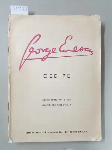 Oedipe : Reductje Pentru Pian Si Voci / Réduction Pour Piano Et Chant