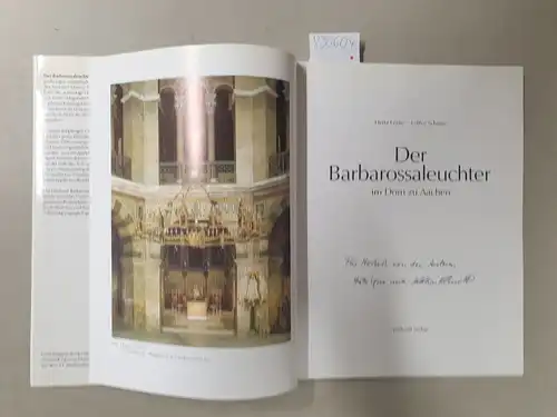 Lepie, Herta und Lothar Schmitt: Der Barbarossaleuchter im Dom zu Aachen : (von beiden Autoren signiert). 