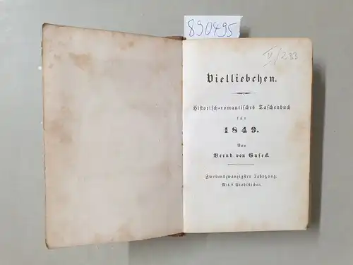 Guseck, Bernd von: Vielliebchen : Historisch-romantisches Taschenbuch für 1849. Zweiundzwanzigster Jahrgang : Mit 8 Stahlstichen (vollständig). 