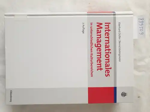 Dülfer, Eberhard und Bernd Jöstingmeier: Internationales Management in unterschiedlichen Kulturbereichen. 