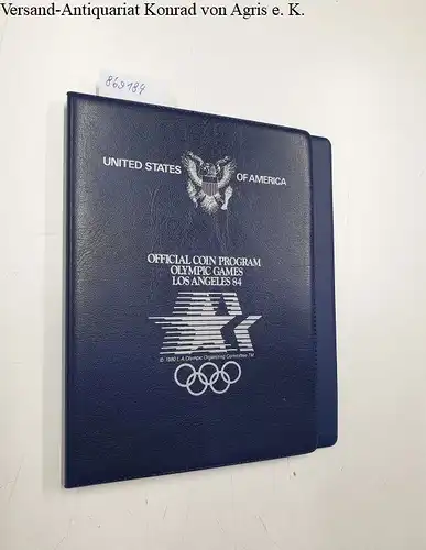 The Complete 1984 U.S. Olympic Silver Dollar Set Brilliant Uncirculated, Official Coin Program Olympic Games Los Angeles 84