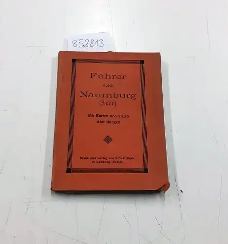 Dorow, Arnhold: Führer durch Naumburg a. S. und dessen Umgebung . mit einer Karte und vielen Abbildungen. 