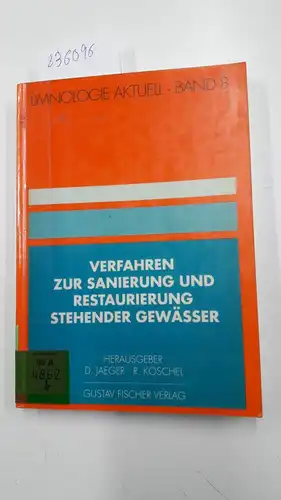 Jaeger, Dieter (Herausgeber): Verfahren zur Sanierung und Restaurierung stehender Gewässer : mit 40 Tabellen
 hrsg. von Dieter Jaeger ; Rainer Koschel / Limnologie aktuell ; Bd. 8. 