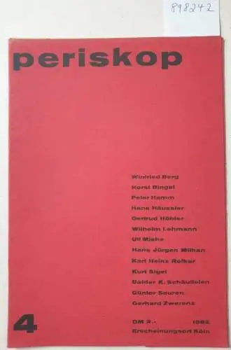 Hake, Wolfgang (Hrsg.): Periskop : Literarische Zeitschrift : No. 4. 