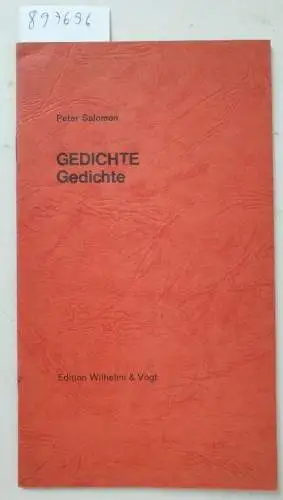 Salomon, Peter: Gedichte. 