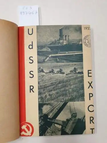 Handelsvertretung der UdSSR in Deutschland (Hrsg.) und John Heartfield (grafische Gestaltung): UdSSR Export 1932 : Katalog Nr. 1 - 26 : in einem Band. 