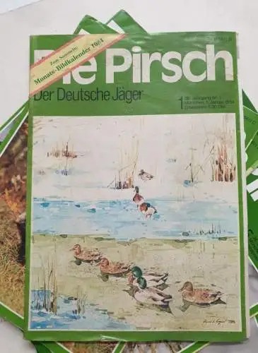 Die Pirsch - Magazin für Jagd - Wild - Natur: Die Pirsch : 36. Jahrgang 1984 : Heft 1 - 26 : Ohne Heft 20: (gute Exemplare). 