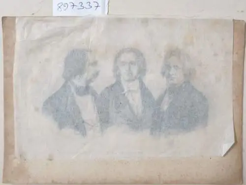 Gruppenporträt : Wilhelm von Kaulbach / Ludwig van Beethoven / Christian Daniel Rauch