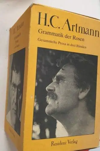 Artmann, H. C: Grammatik der Rosen. Gesammelte Prosa Band 1 bis 3 (Leinen). 