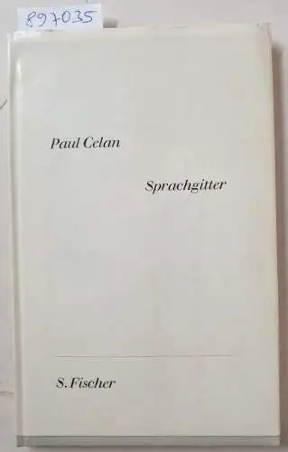 Celan, Paul: Sprachgitter. 
