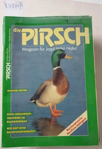 Die Pirsch - Magazin für Jagd - Wild - Natur: Die Pirsch : kompletter 45. Jahrgang 1993 : Heft 1 - 26 : in 26 Heften : (gute Exemplare). 