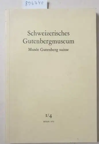 Mittler, Max: Schweizerisches Gutenbergmuseum. Moderne Einbandgestaltung und Ignatz Wiemeler. 