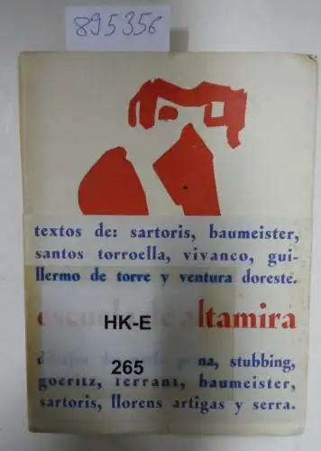 Escuela de Altamira: Segunda semana de arte en Santillana del Mar. Del 20 al 26 de septiembre de 1950 
 Textos y conferencias. 