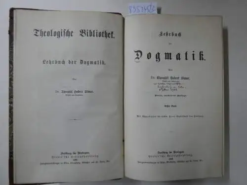 Simar, Theophil Hubert: Lehrbuch der Dogmatik : (komplett erster und zweiter Band) 
 Theologische Bibliothek. 