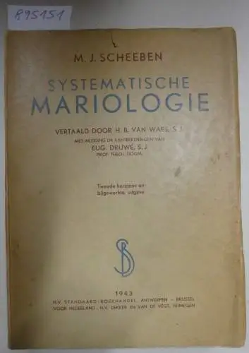 Scheeben, Matthias Joseph: Systematische Mariologie. 
