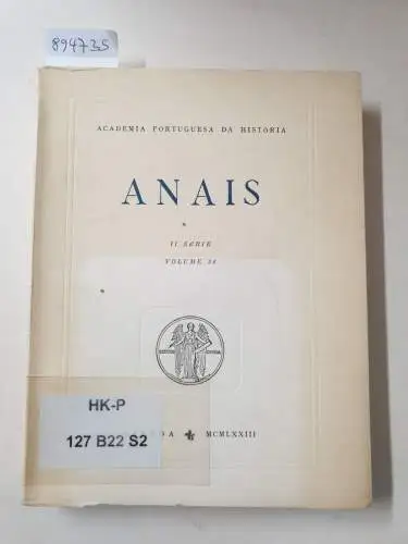 Academia Portuguesa Da História (Hrsg.): Anais : II Série : Volume 22. 